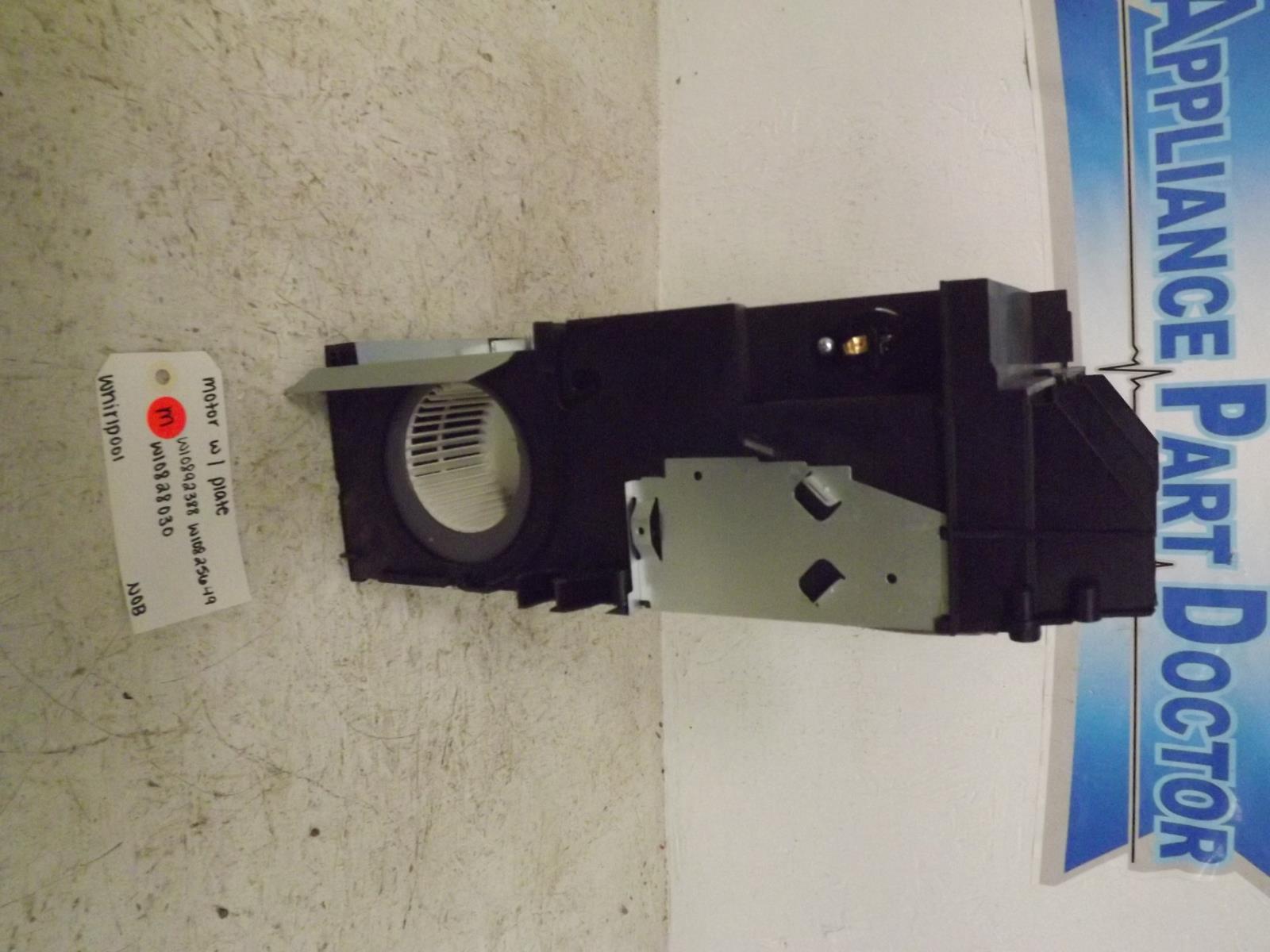 Whirlpool Microwave W10892388 W10825649 W10828030 Motor W/ Plate NOB Whirlpool Microwave W10892388 W10825649 W10828030 Motor W/ Plate NOB